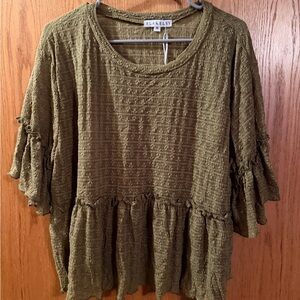 Blakeley Olive Green Women's Top